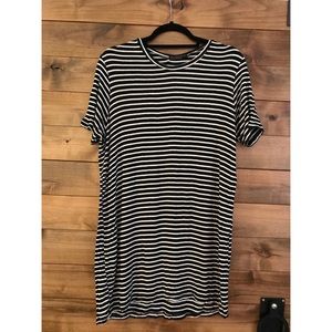 Brandy Melville Striped Shirt-Dress/One Size